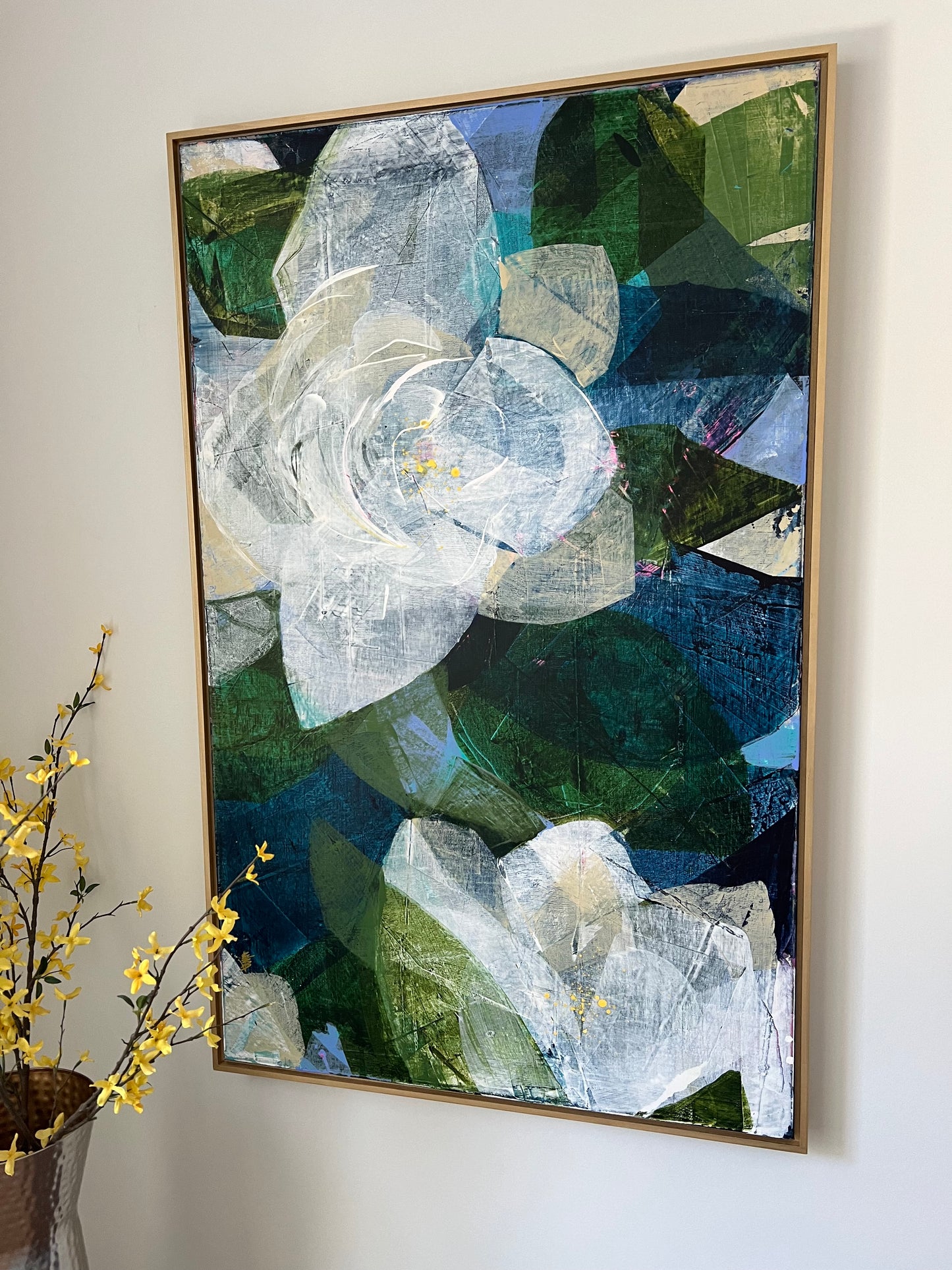 Magnolia blooms 30x48