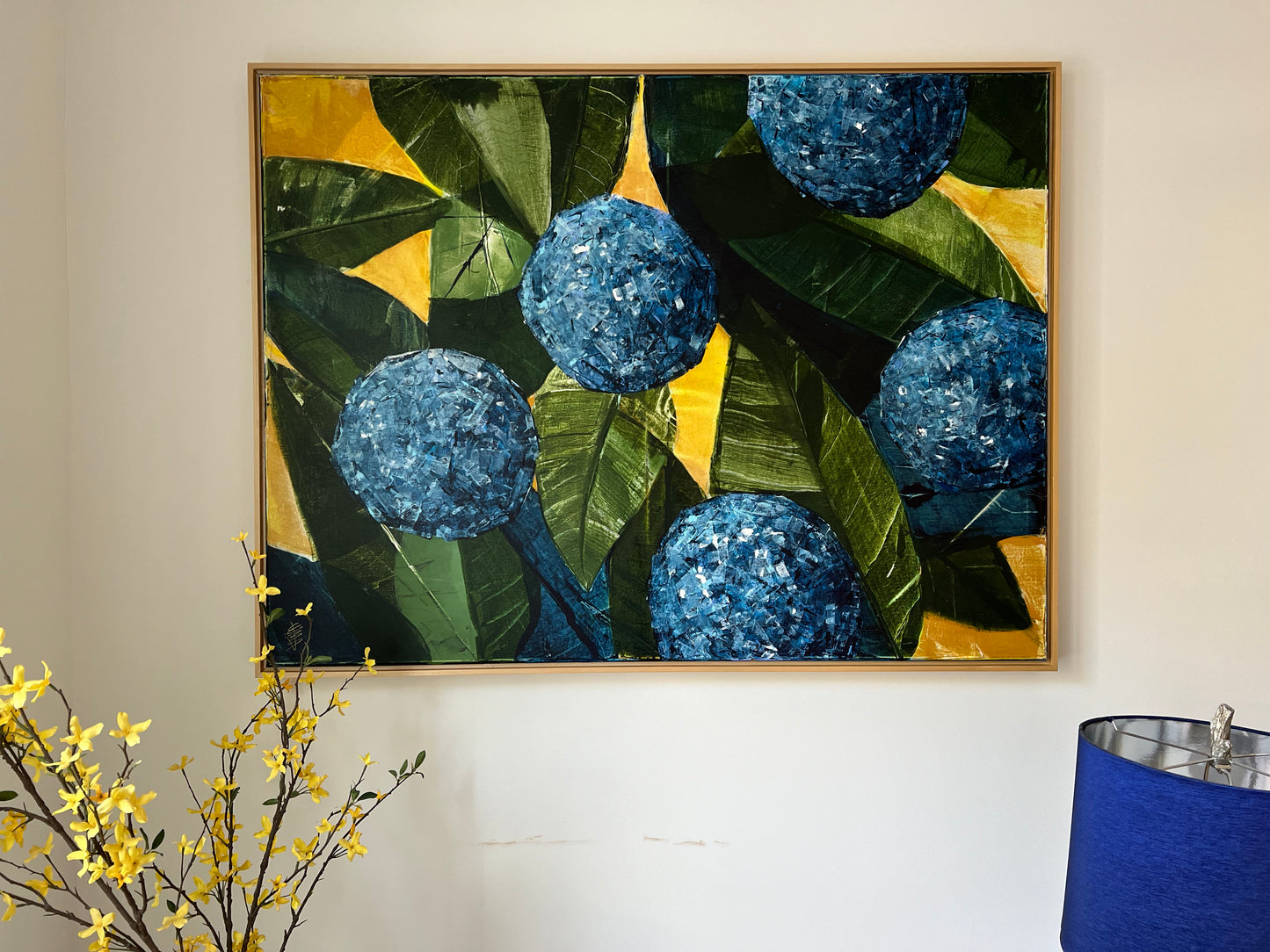 37x48 hydrangea blooms