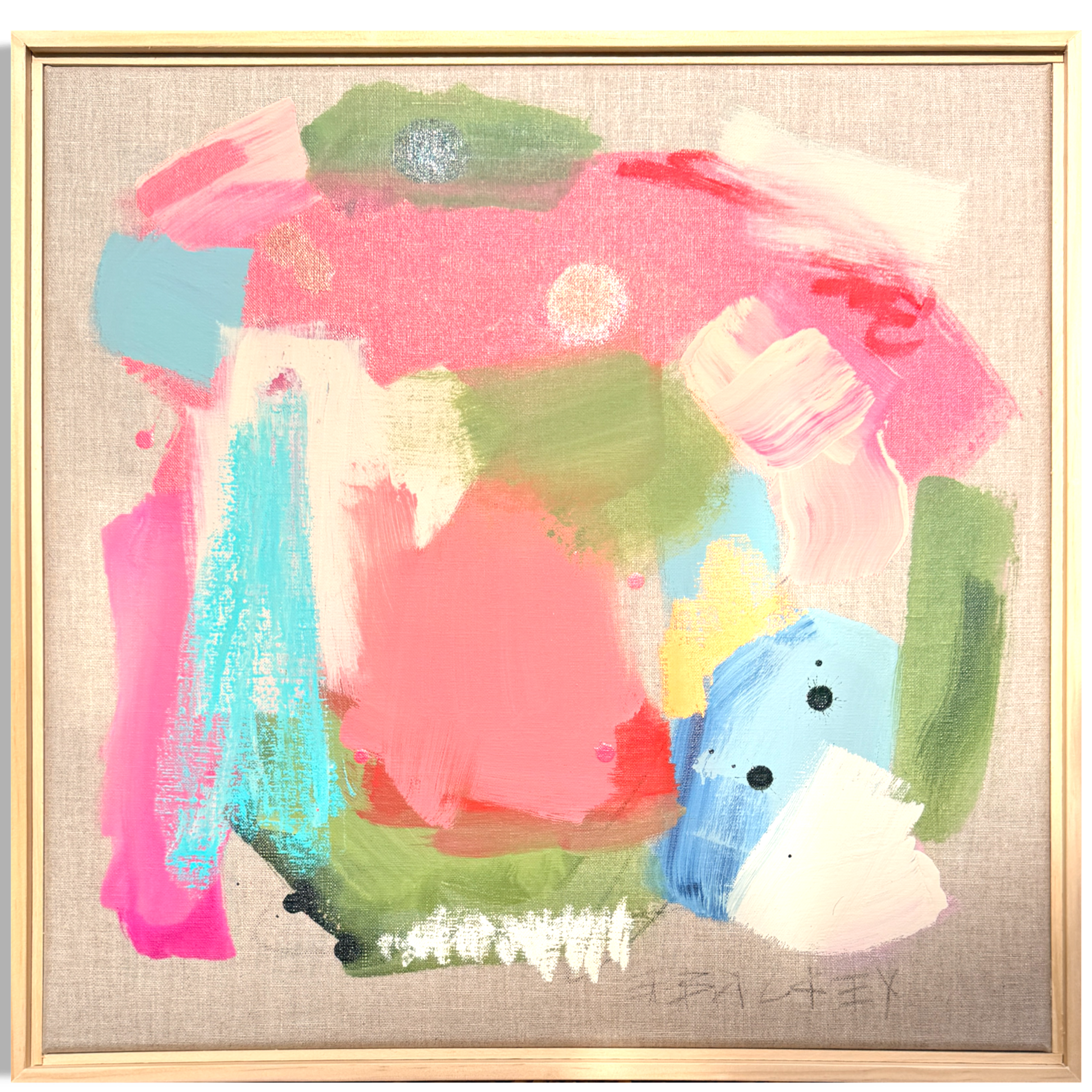 Easy come Easy go② Easy come easy go on linen 2 – Emily Dickey Art