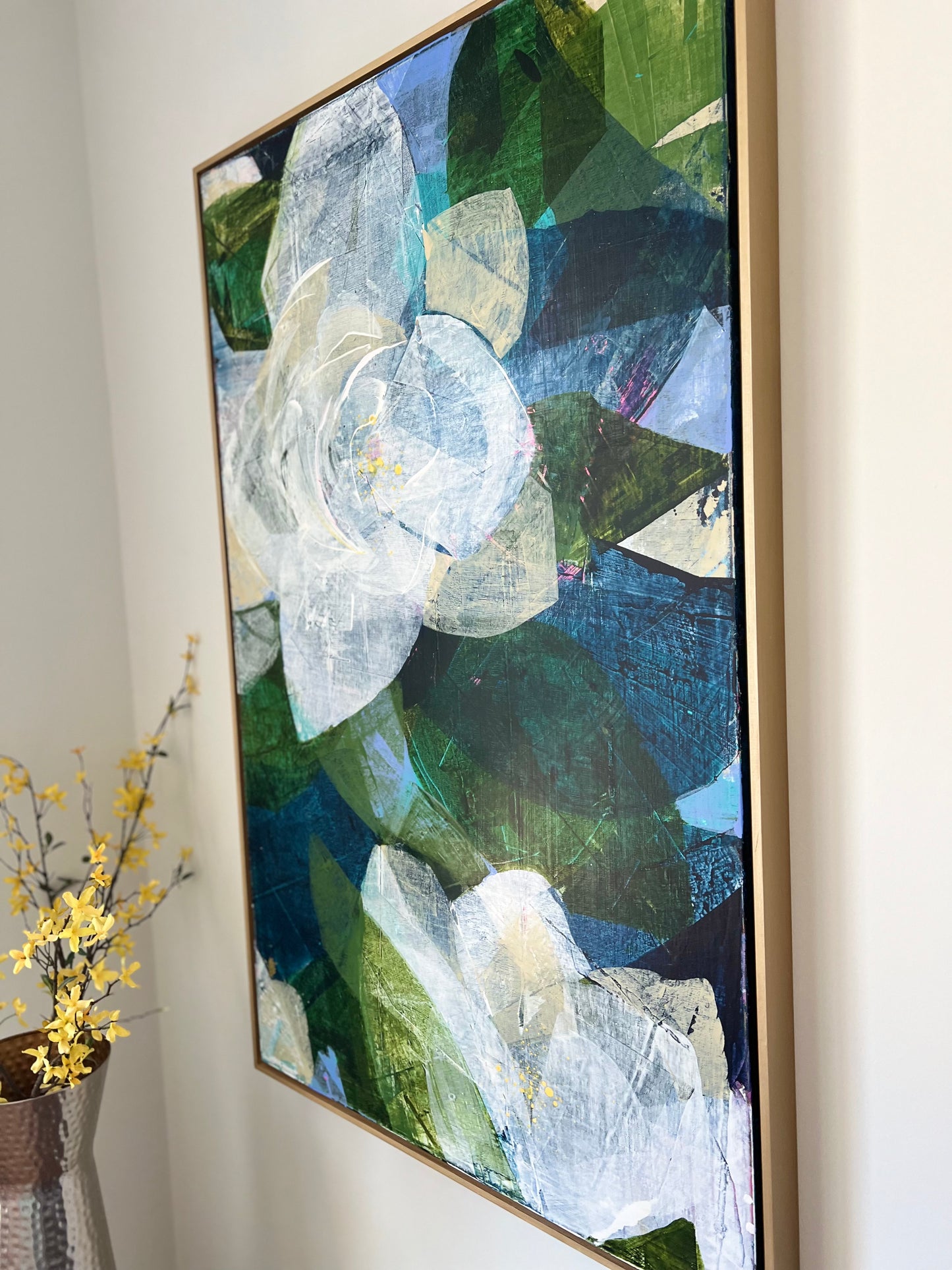 Magnolia blooms 30x48