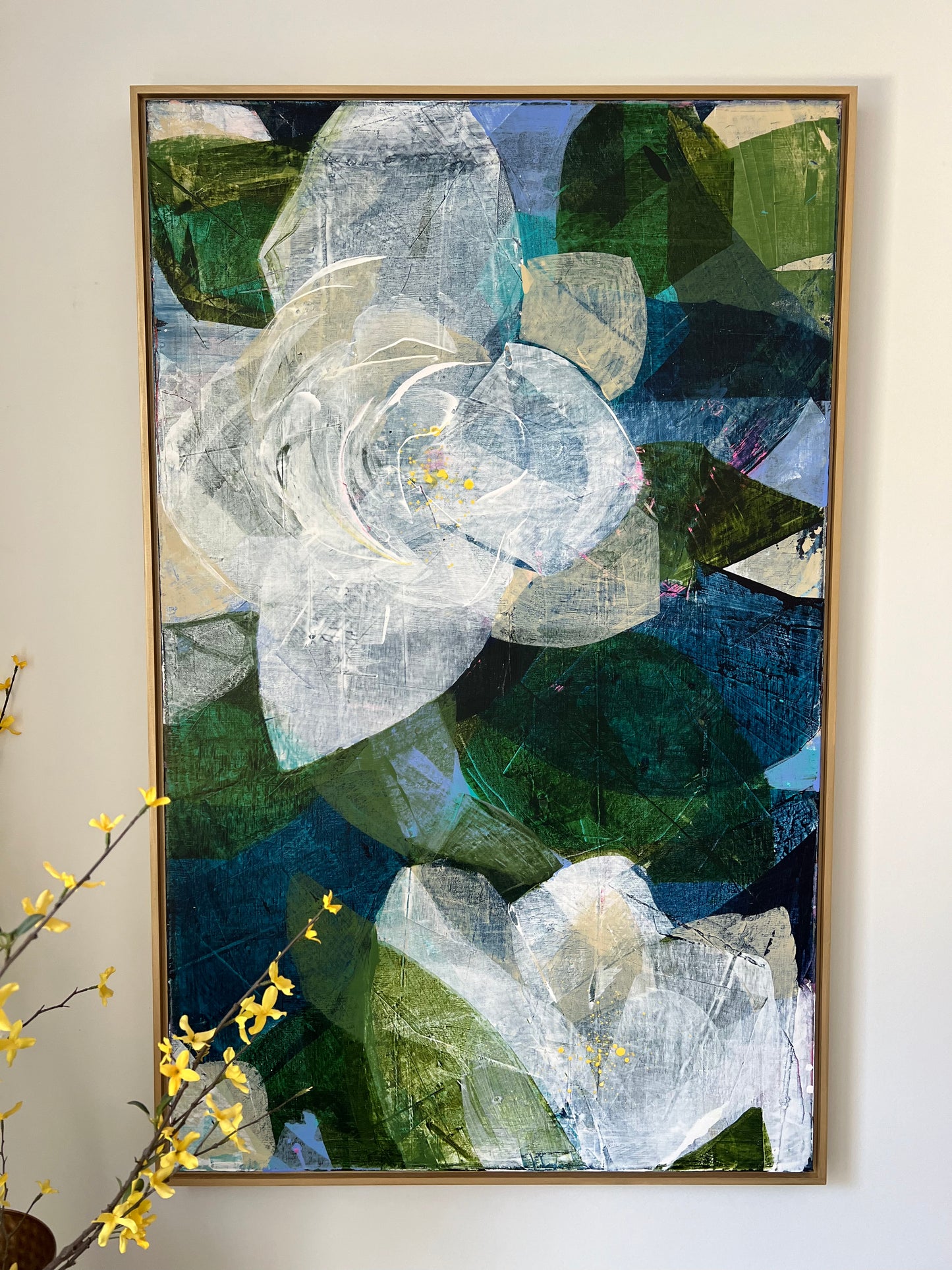 Magnolia blooms 30x48