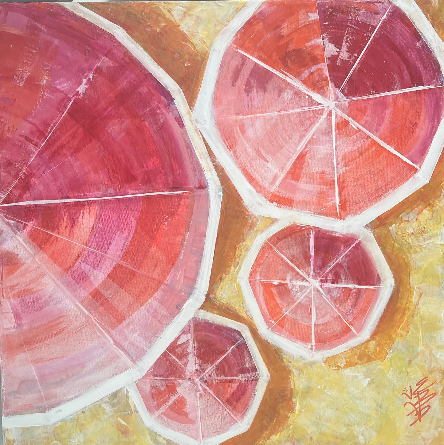 Pink and orange beach party