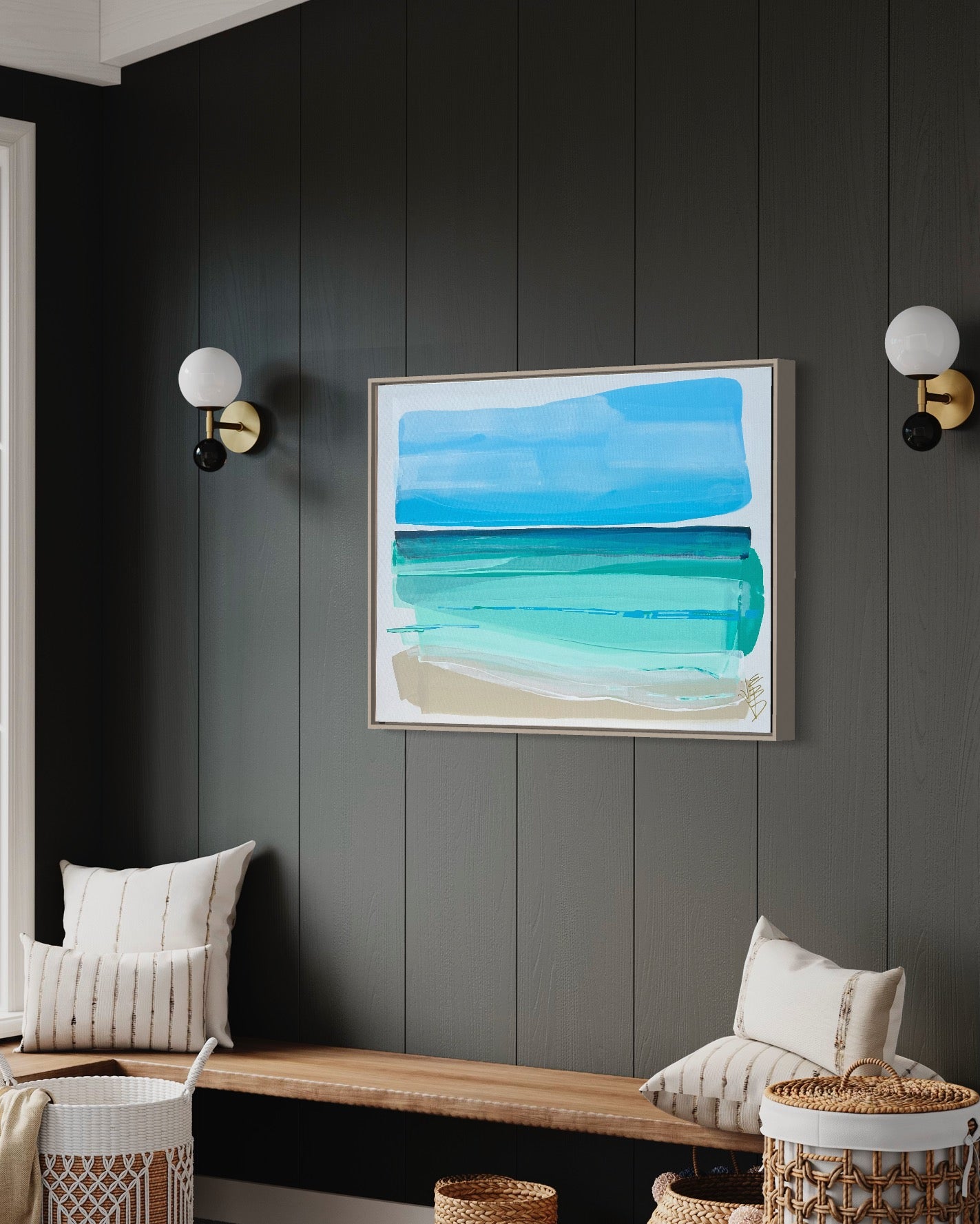 Minimalist beach horizon