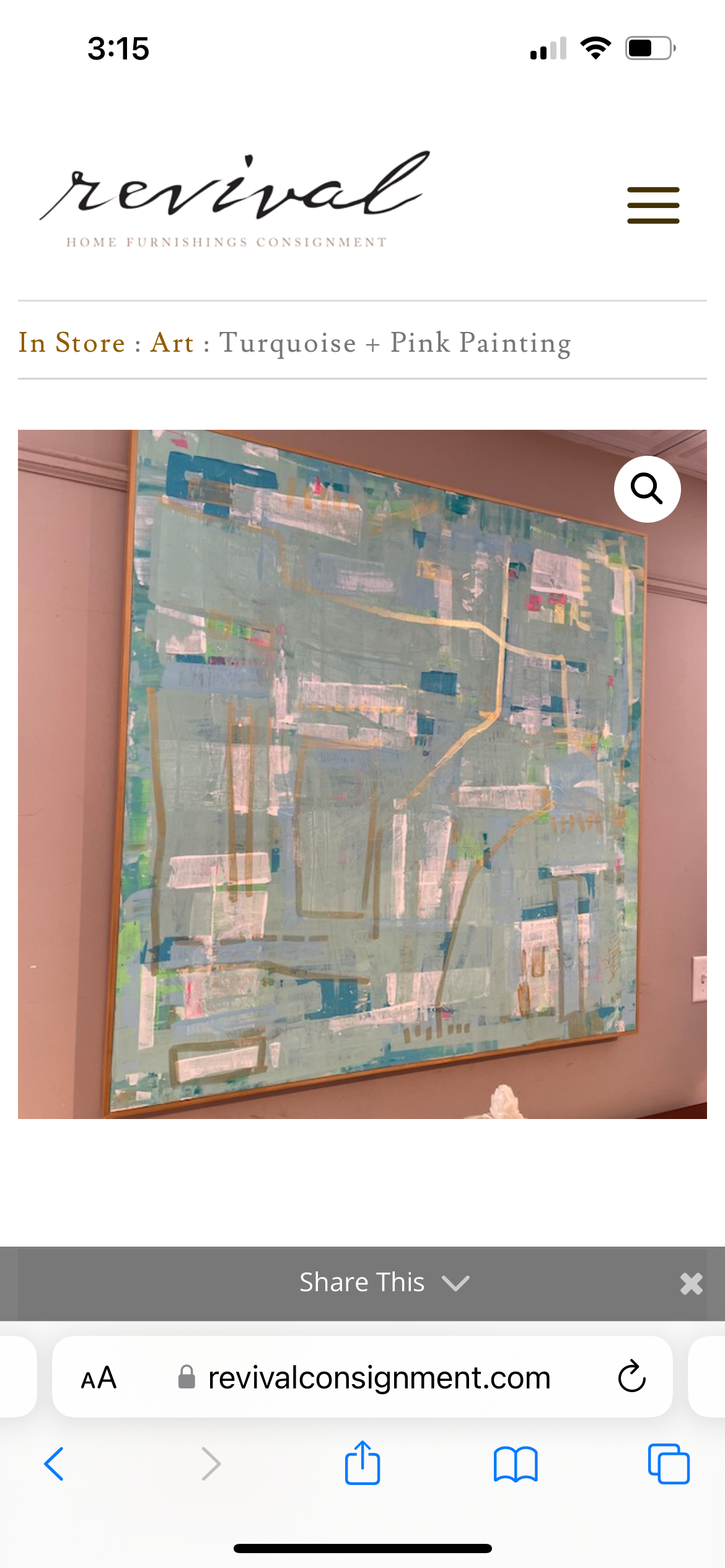 48x48 Intersections abstract with blues, gold/pink/green highlights