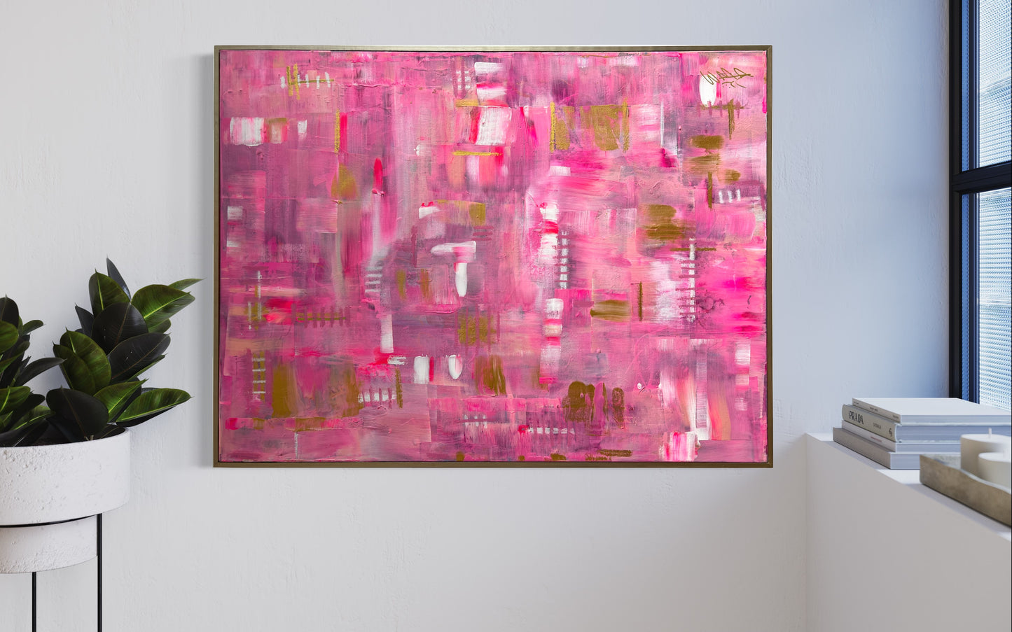30x40 Pink pattern abstract