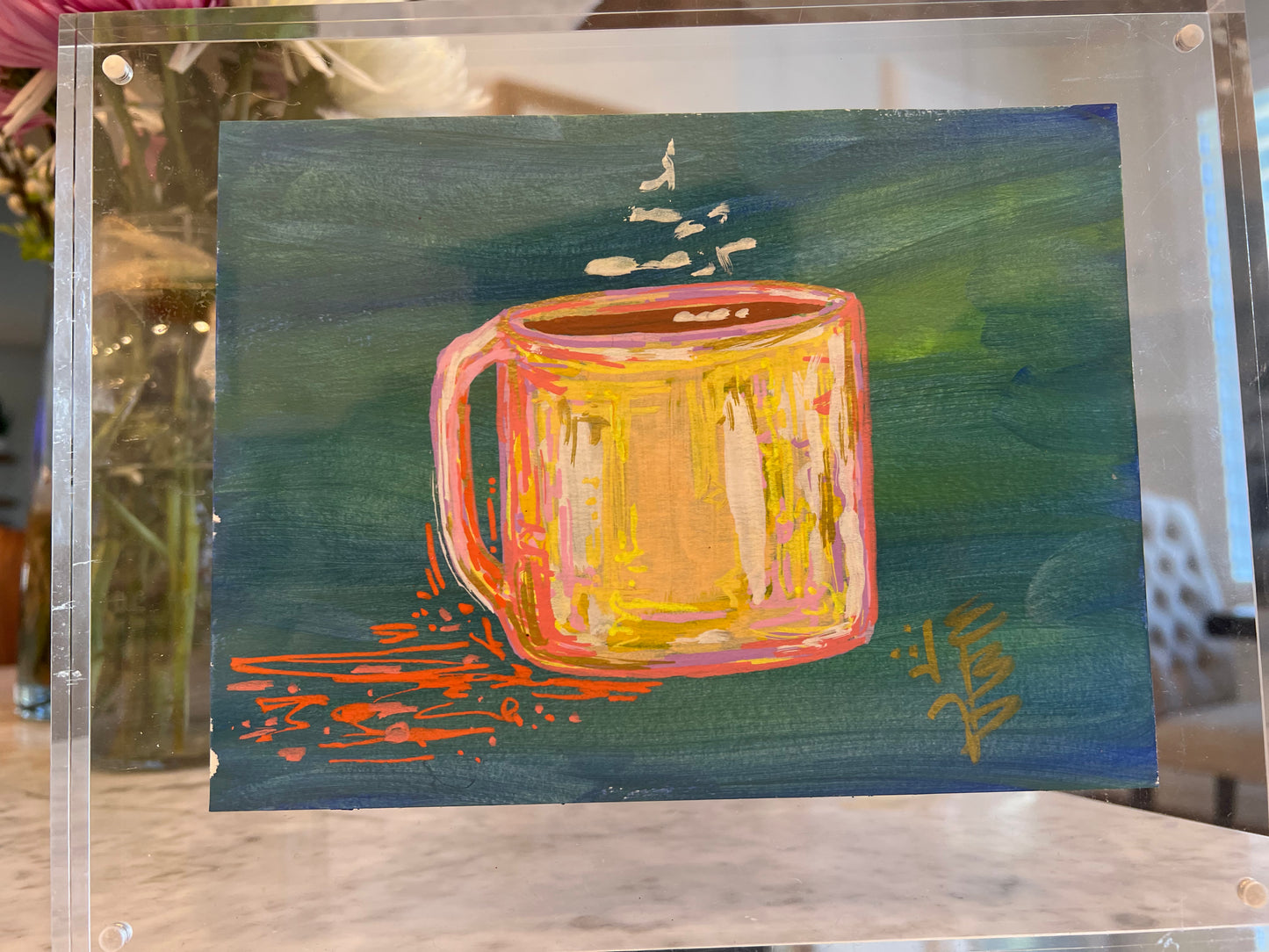 5x7 Coffee yellow/orange