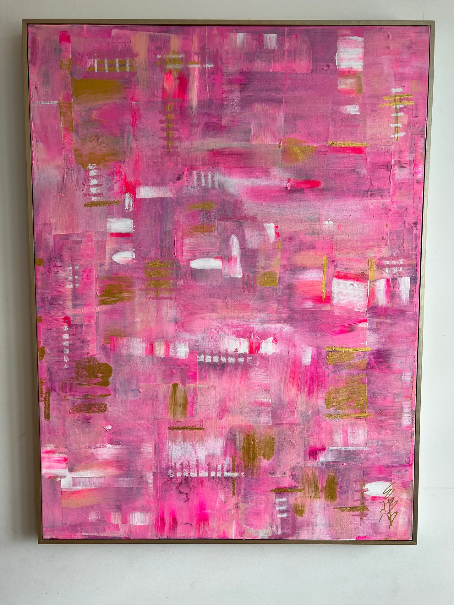 30x40 Pink pattern abstract