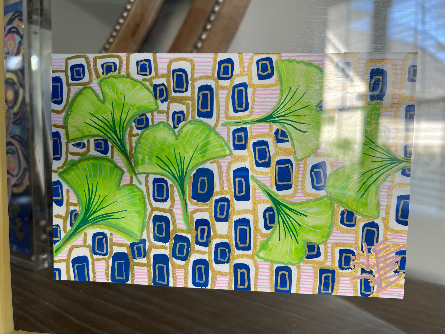 5x7 ginkgo pattern