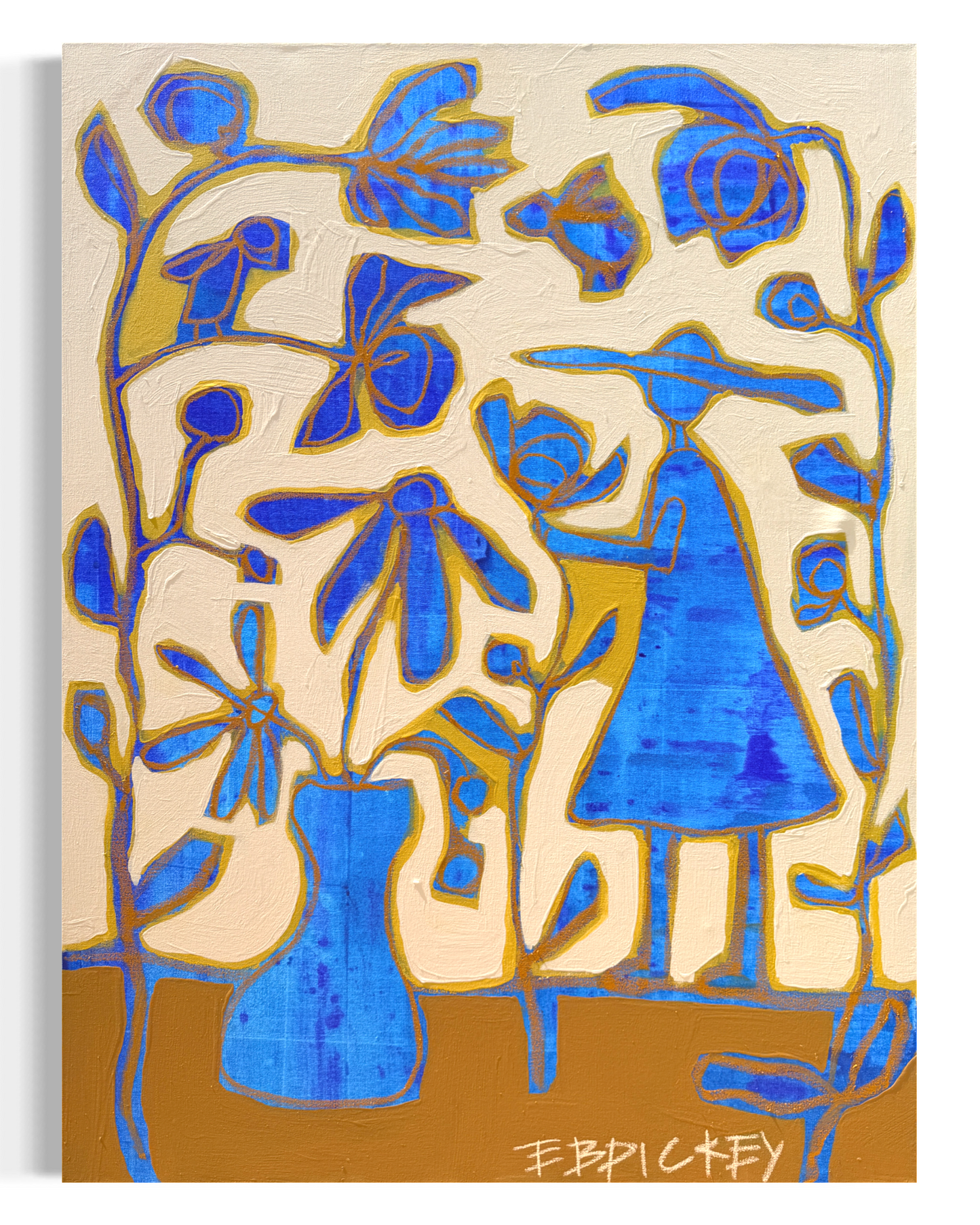Garden Gal in cobalt