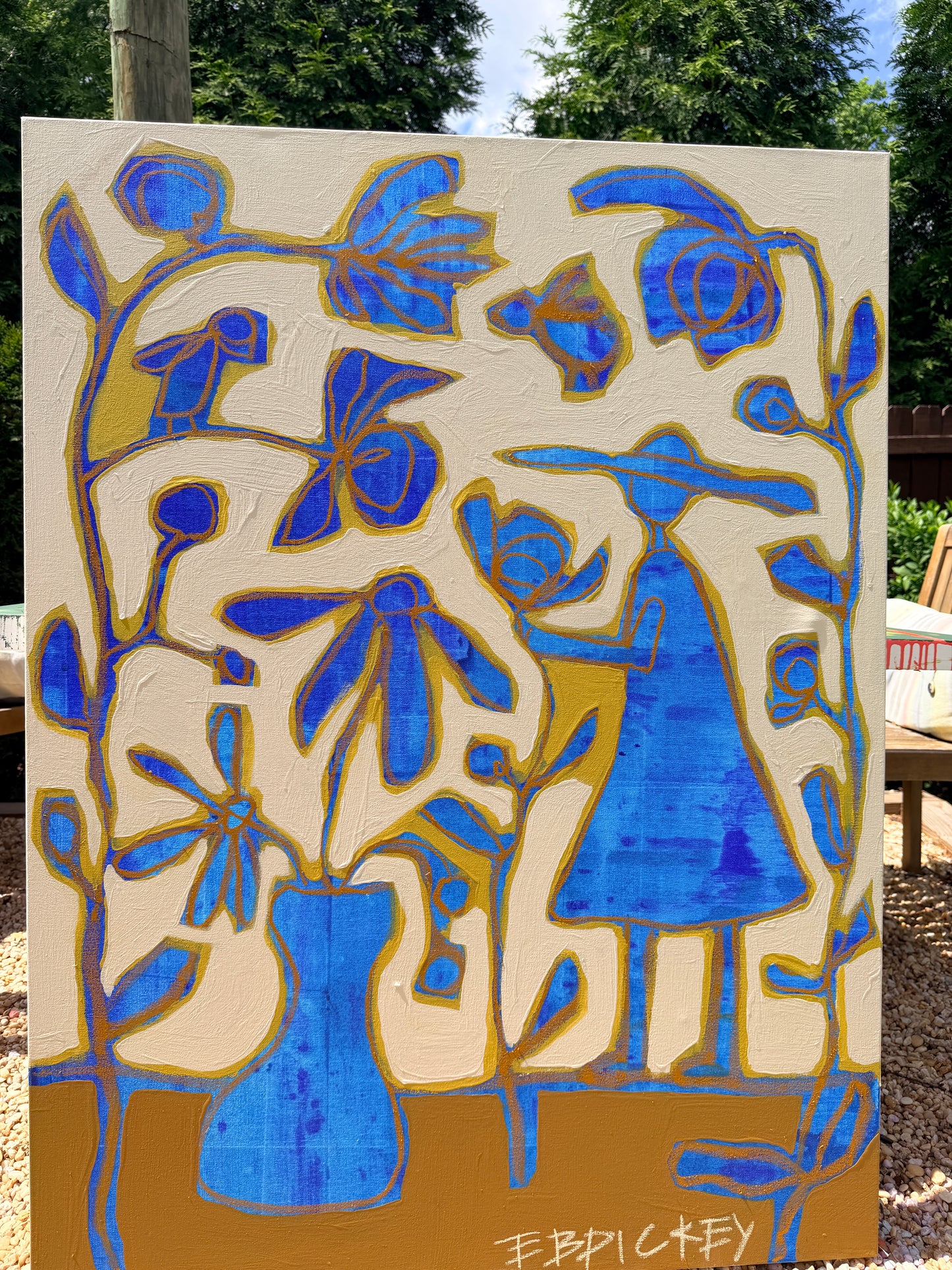 Garden Gal in cobalt