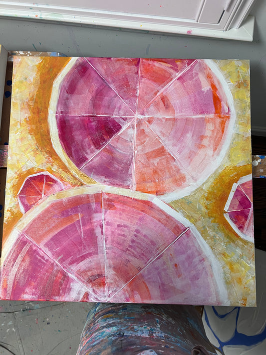 Pink and orange beach party 2